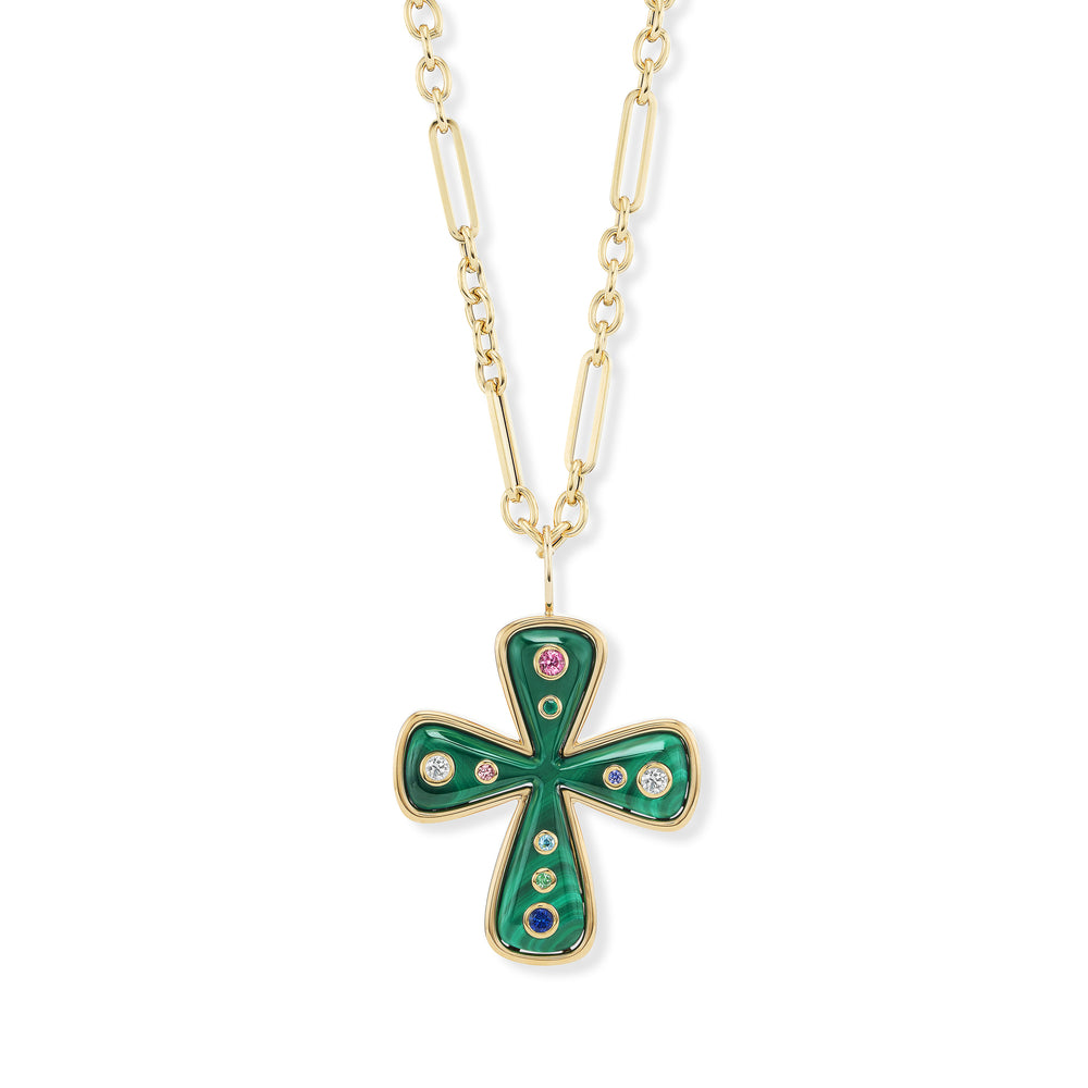 Large Cross with Birthstones