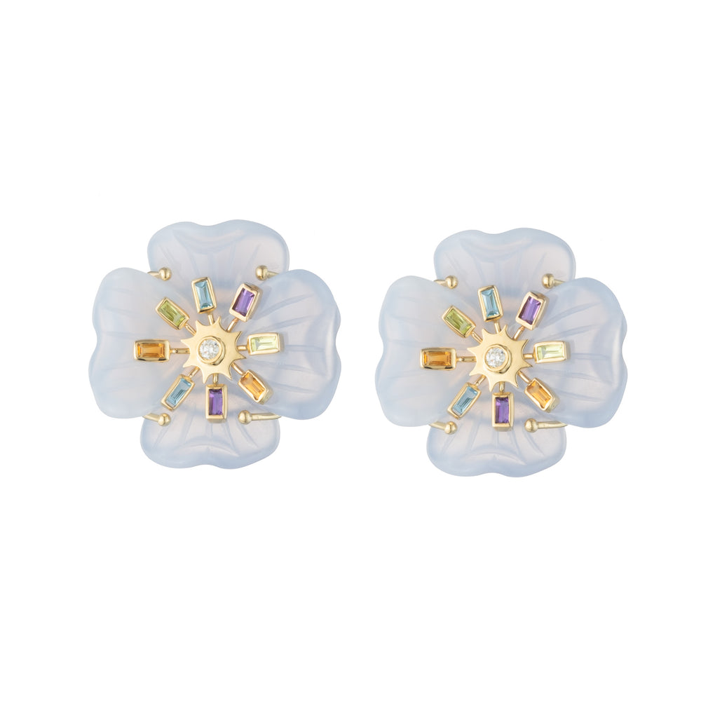 Medium Clover Sputnik Earrings