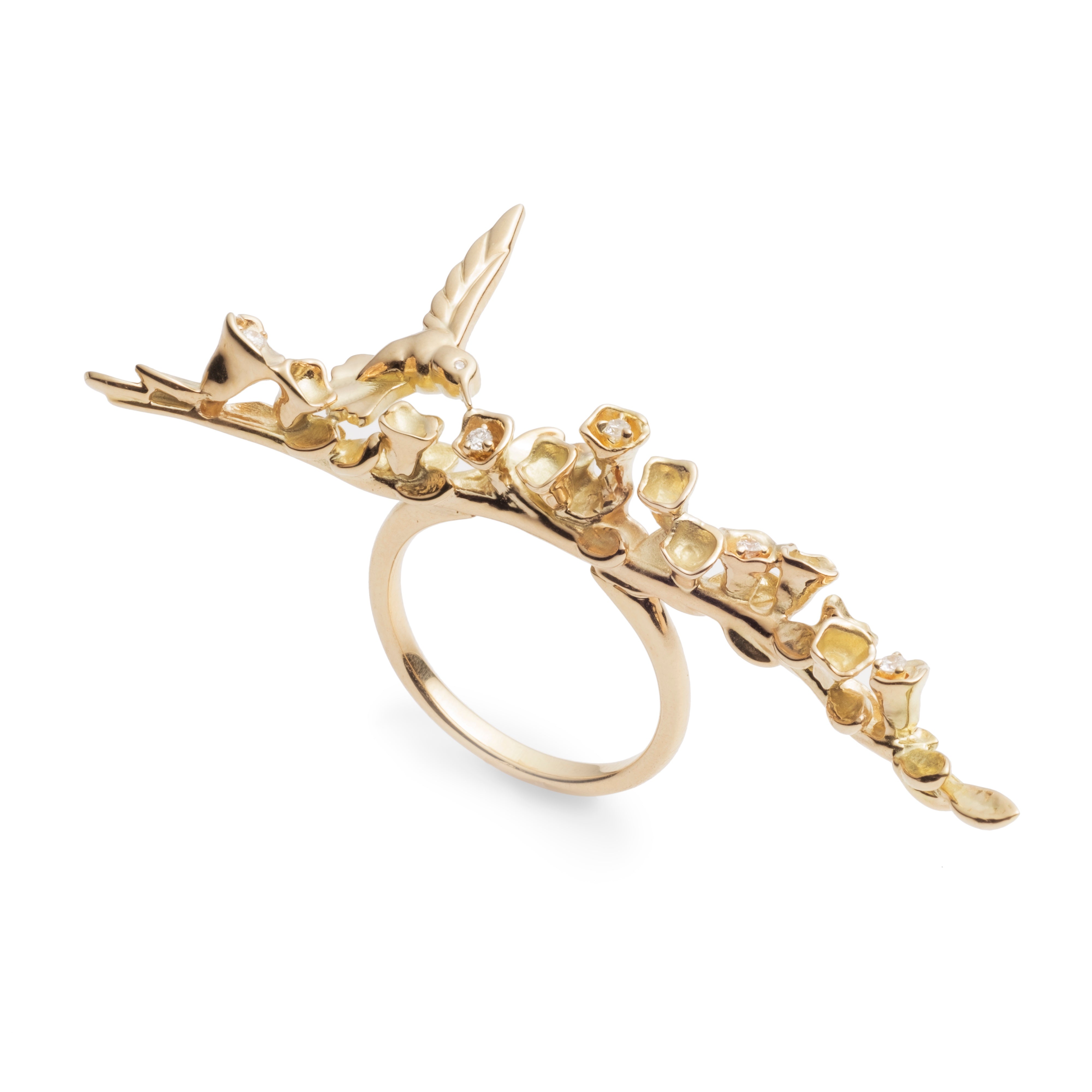 Floral Archway & Hummingbird Ring
