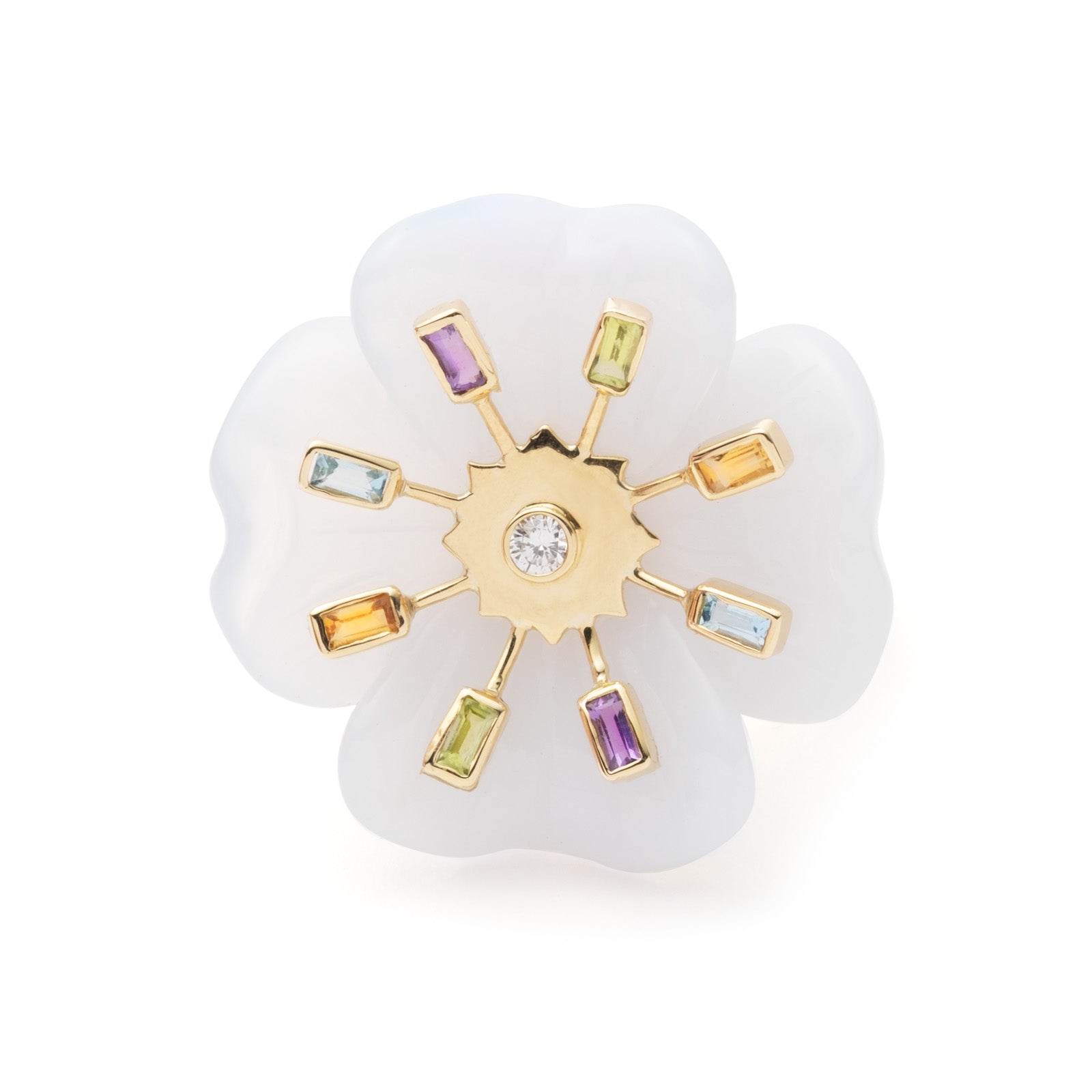 Medium Clover Sputnik Ring