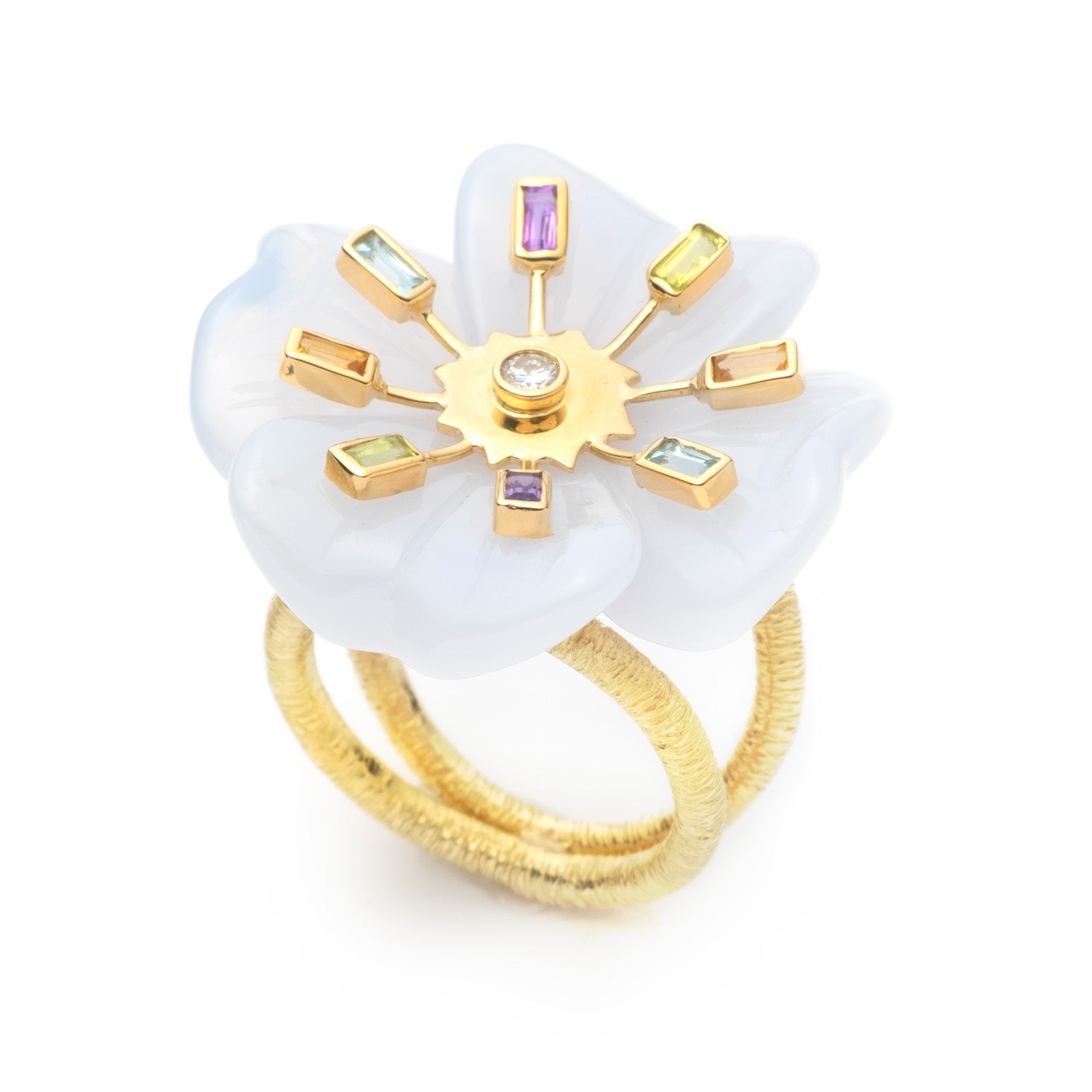 Medium Clover Sputnik Ring