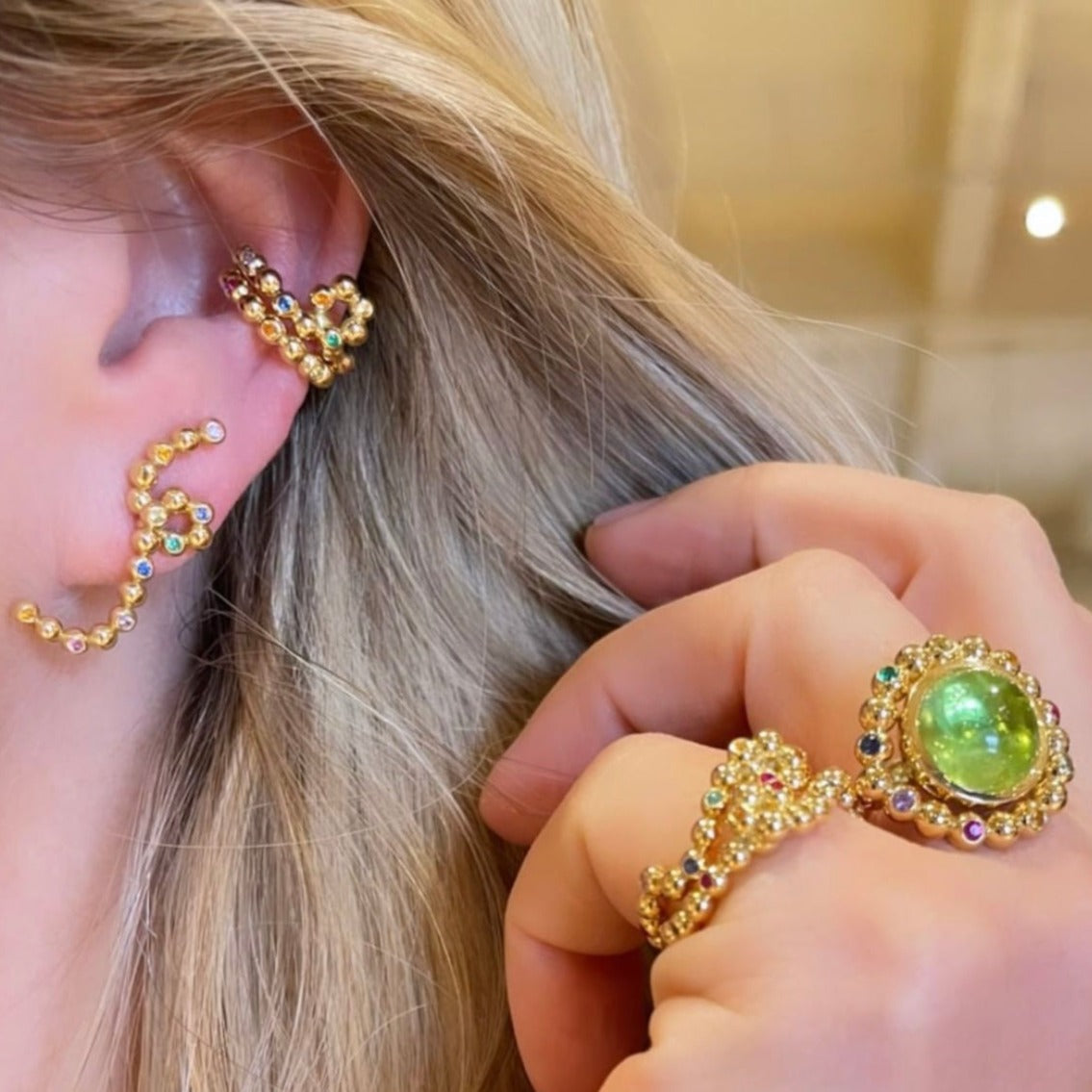 Daisy Chain Ear Cuff