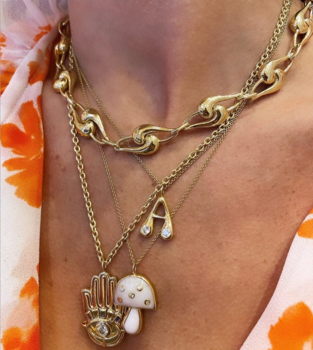 Large Knot Link Necklace