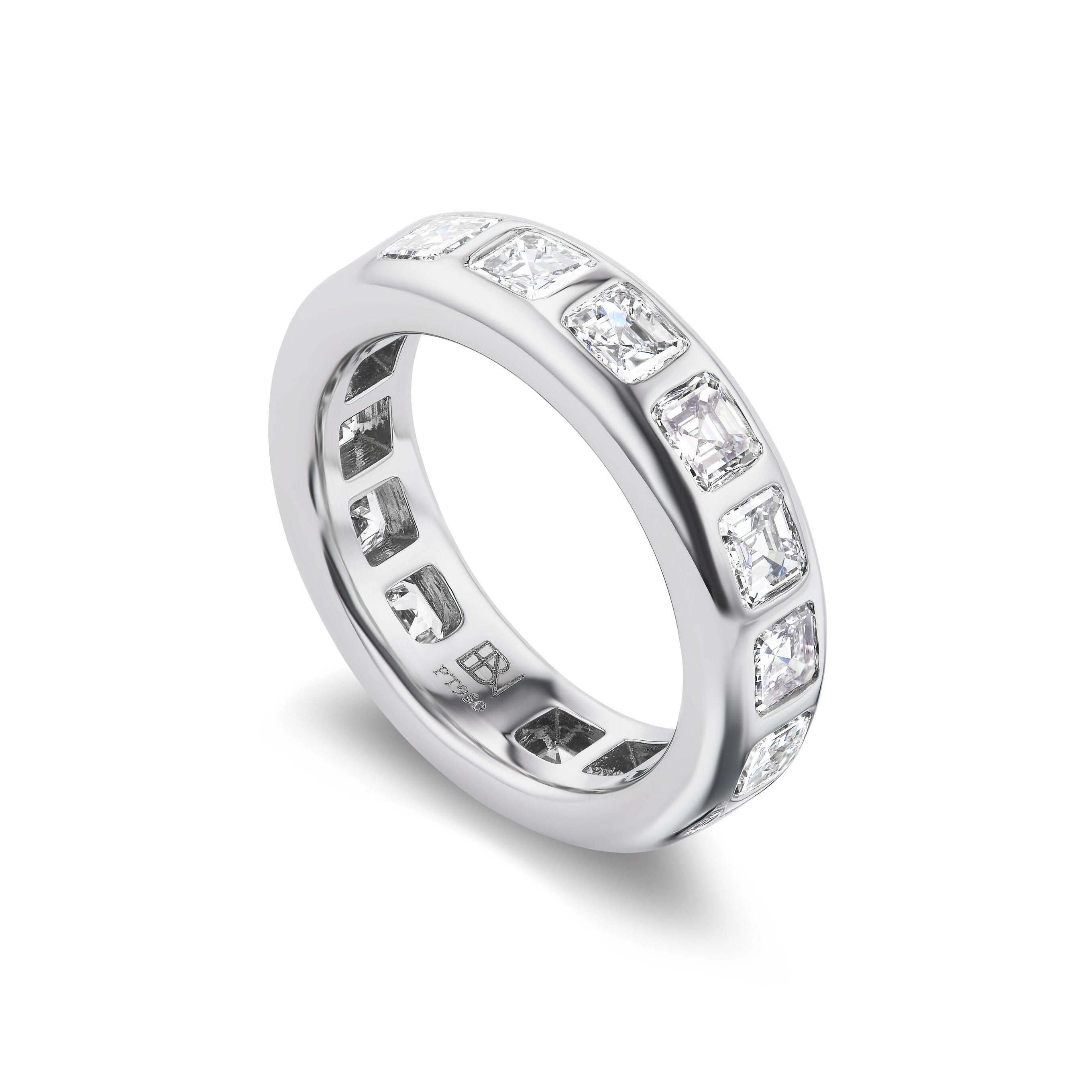 Gypsy Band with Asscher Diamonds