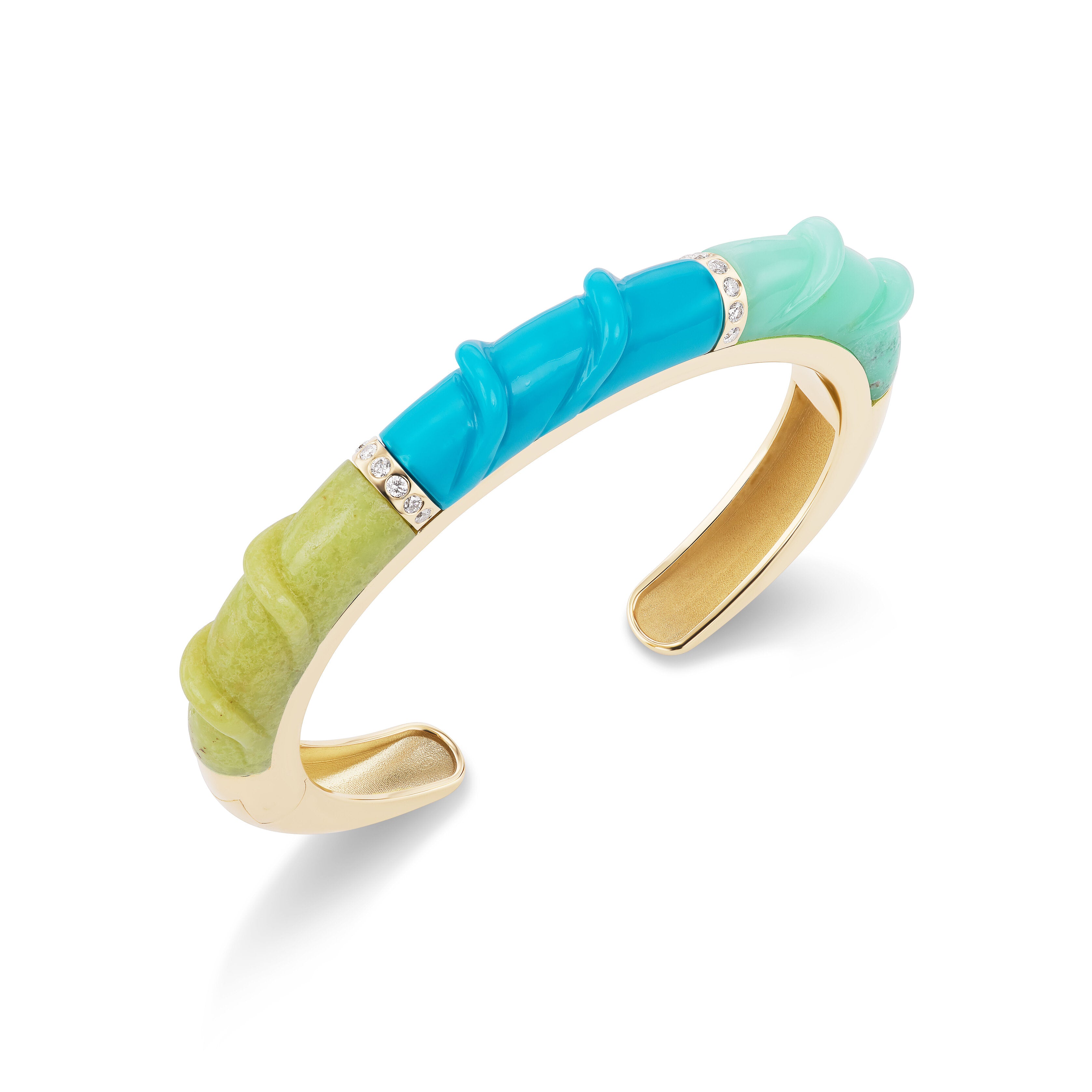Carved Stone Friendship Cuff