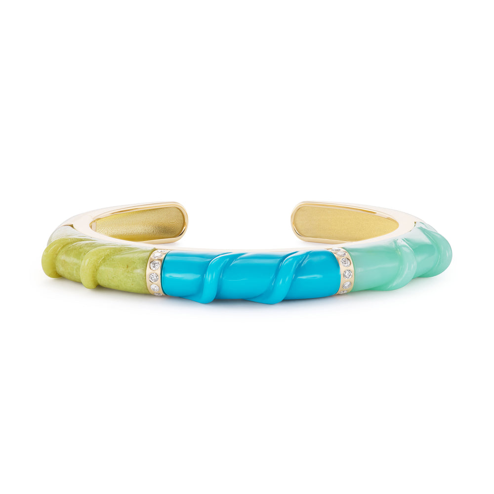 Carved Stone Friendship Cuff