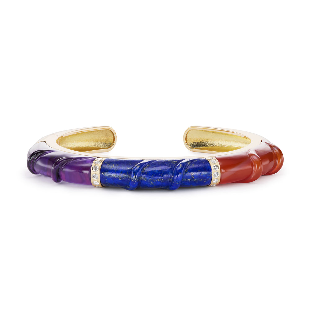 Carved Stone Friendship Cuff
