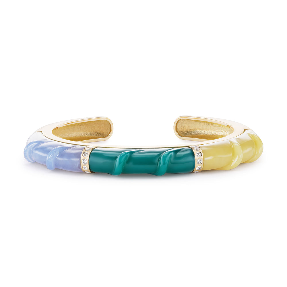 Carved Stone Friendship Cuff