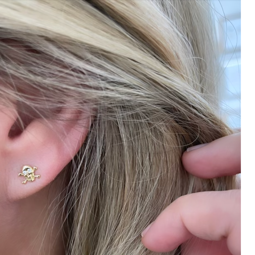 Micro Not Today Stud Earrings