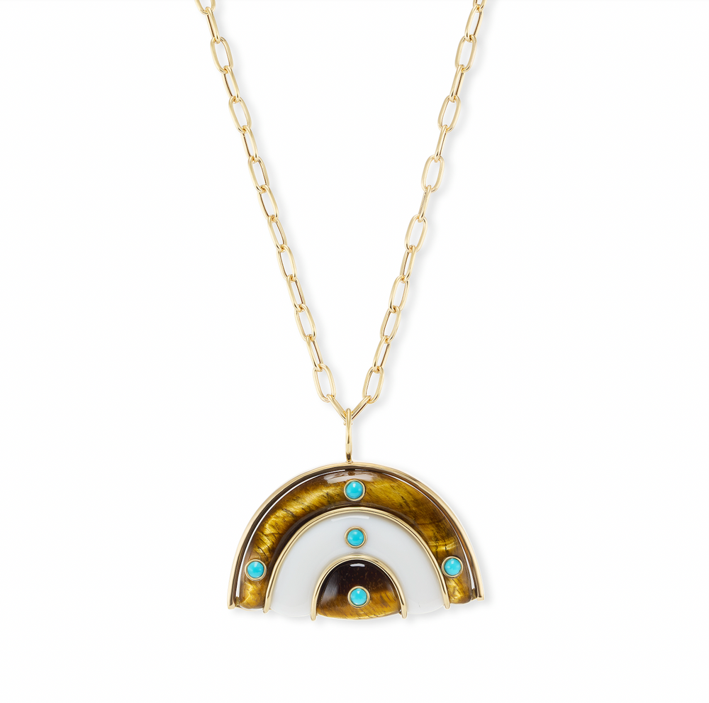 Medium Marianne Necklace on Oval Link Chain