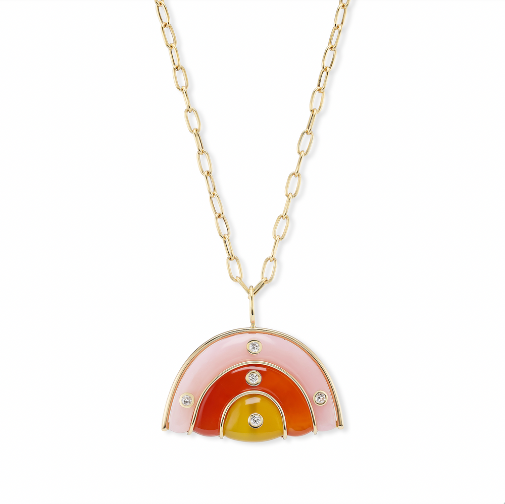 Medium Marianne Necklace on Oval Link Chain
