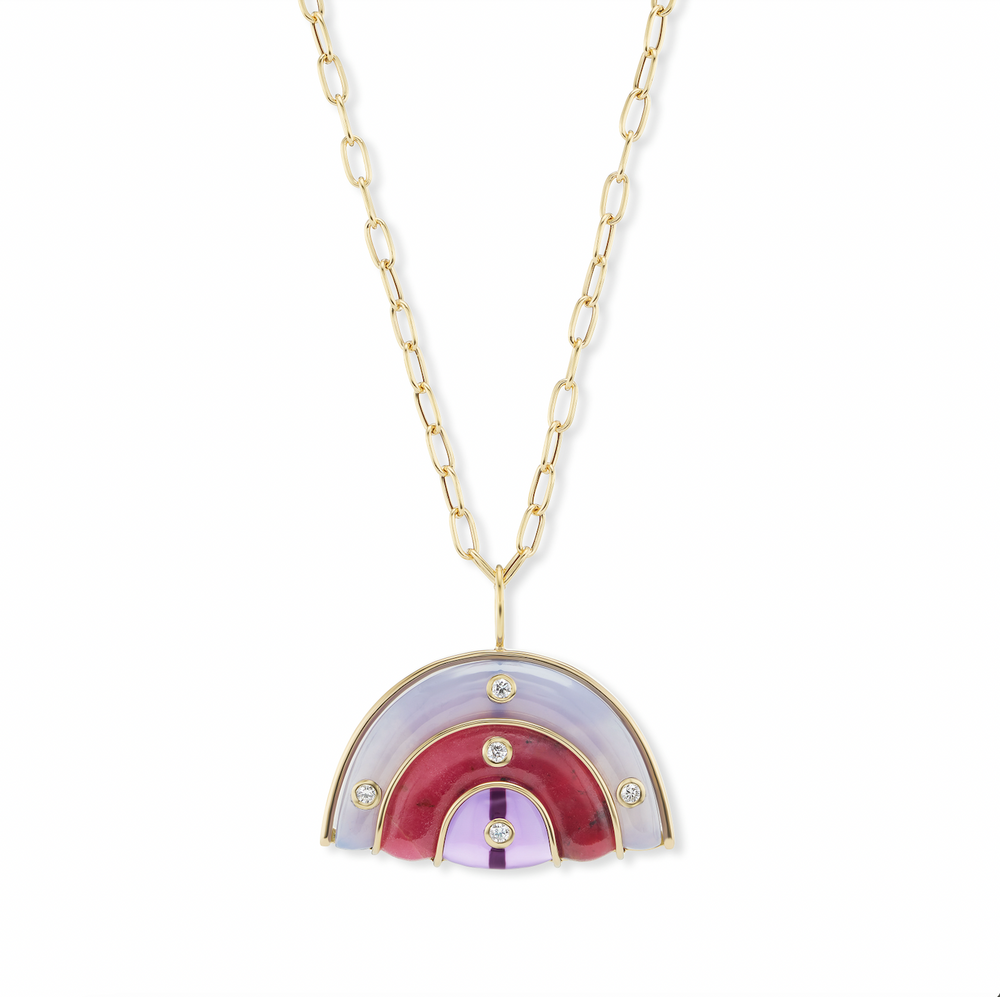 Medium Marianne Necklace on Oval Link Chain