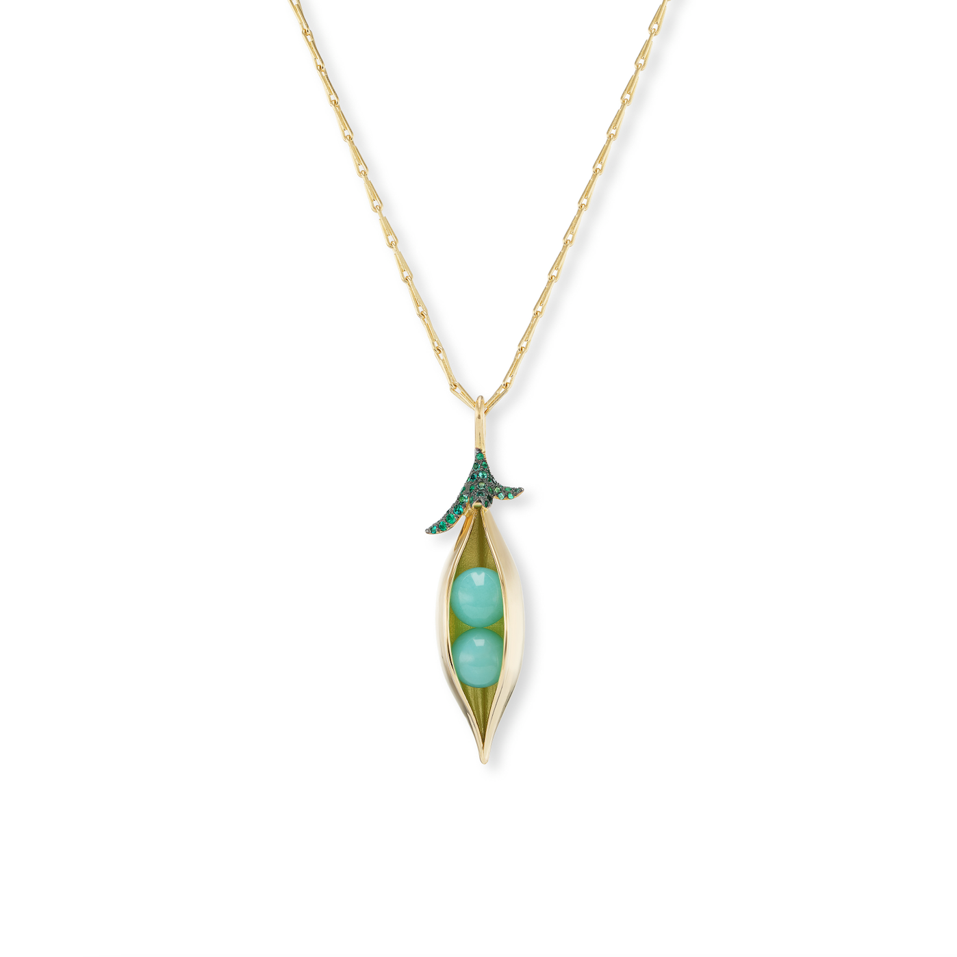 Sweet Peas Pendant with Two Peas