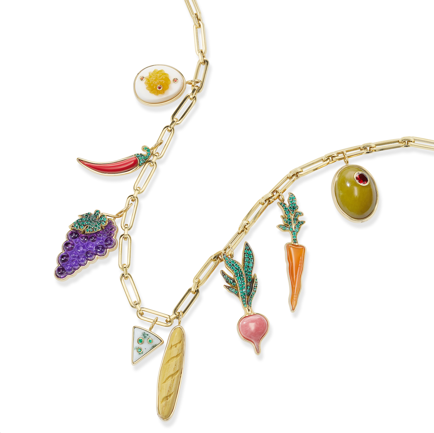 One-of-a-Kind Picnic Charm Necklace