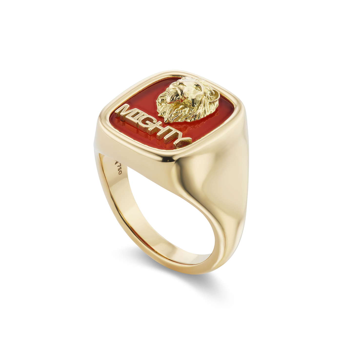 Mighty Carved Stone Signet Ring