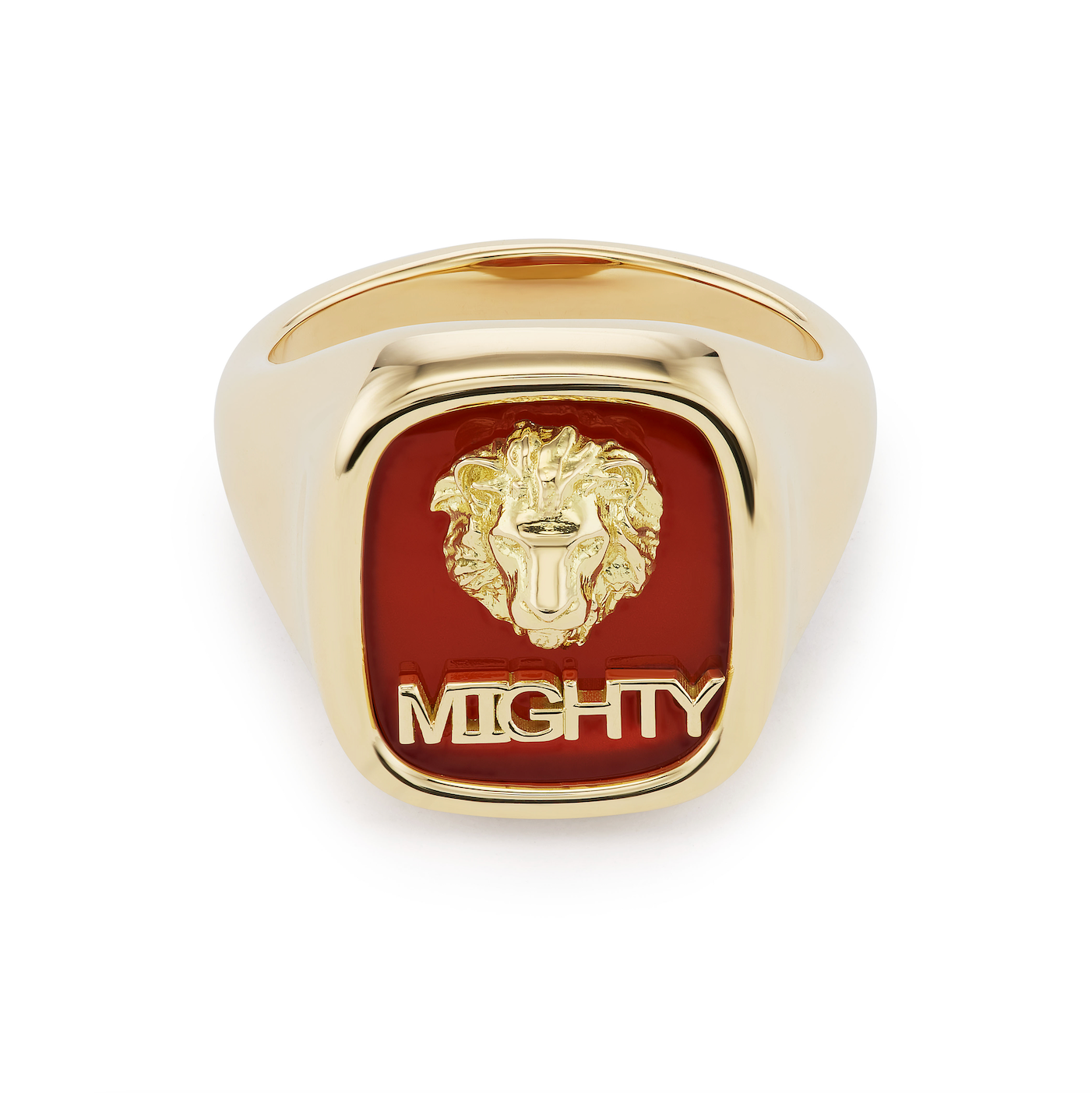 Mighty Carved Stone Signet Ring