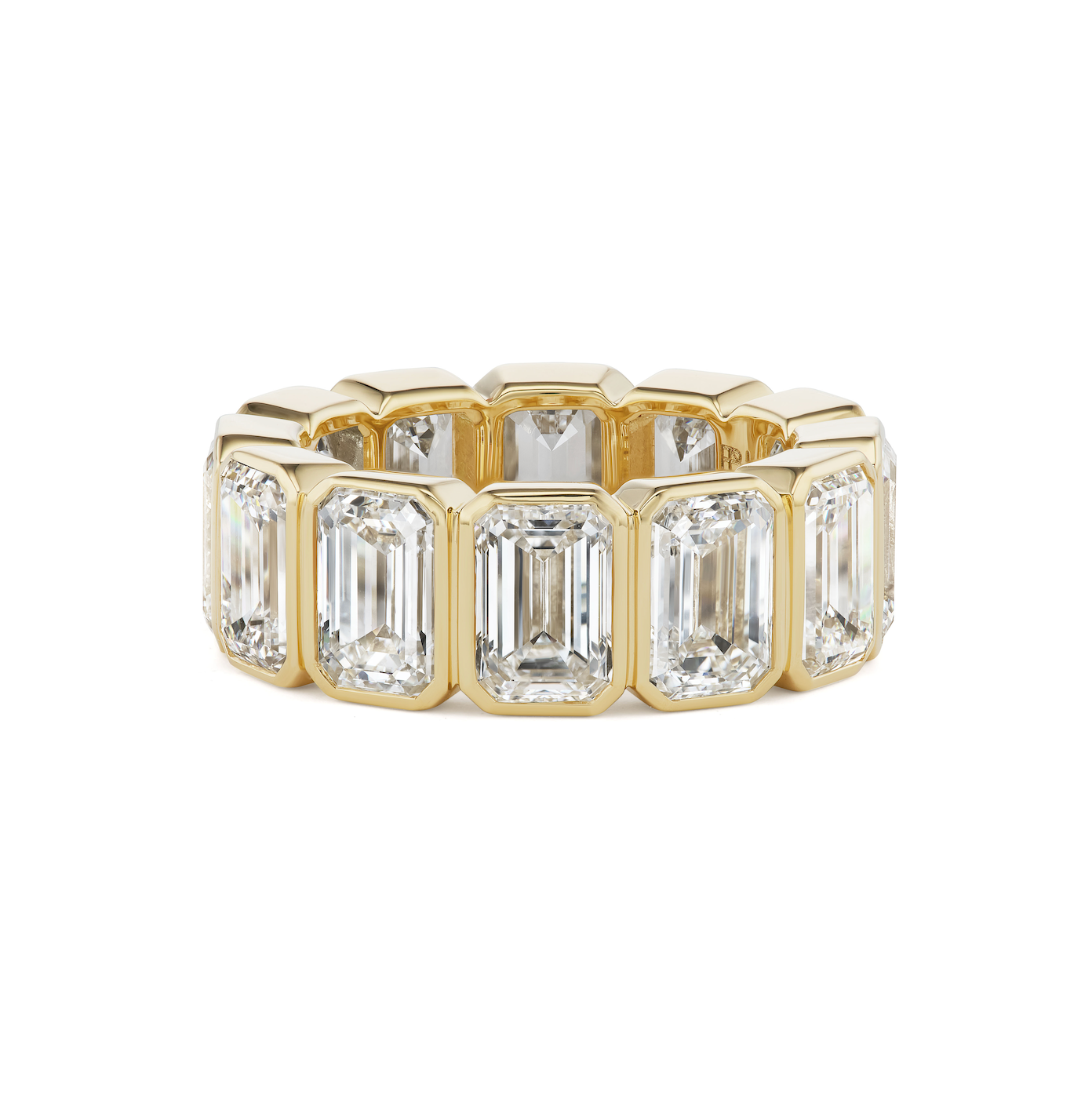 1ct Emerald-Cut Diamond Bezel Band