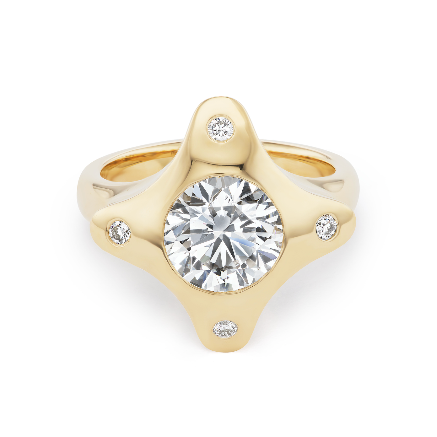 One-of-a-Kind Diamond Compass Gypsy Ring