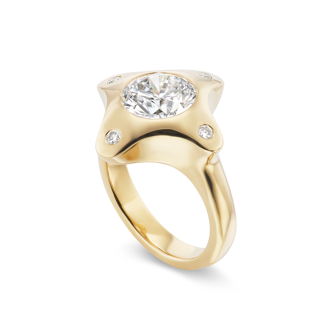 One-of-a-Kind Diamond Compass Gypsy Ring