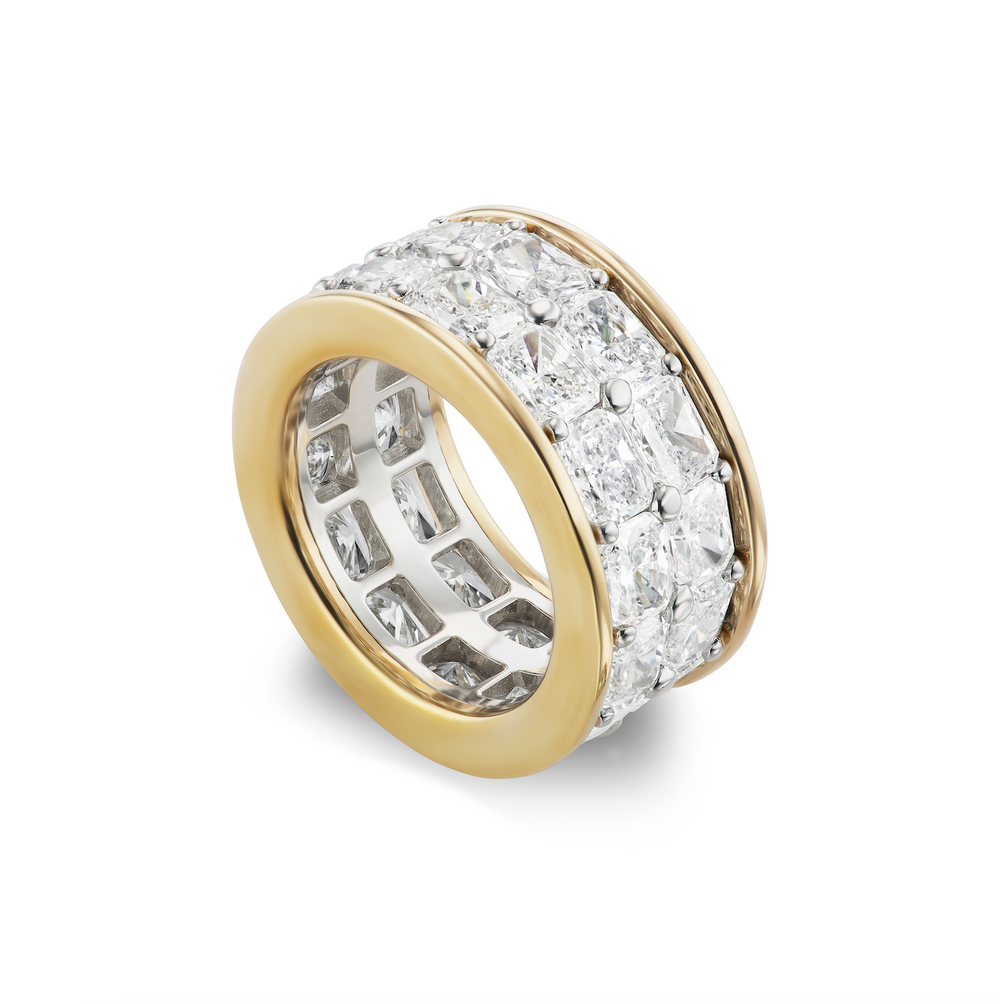 Double Diamond Channel-Set Band
