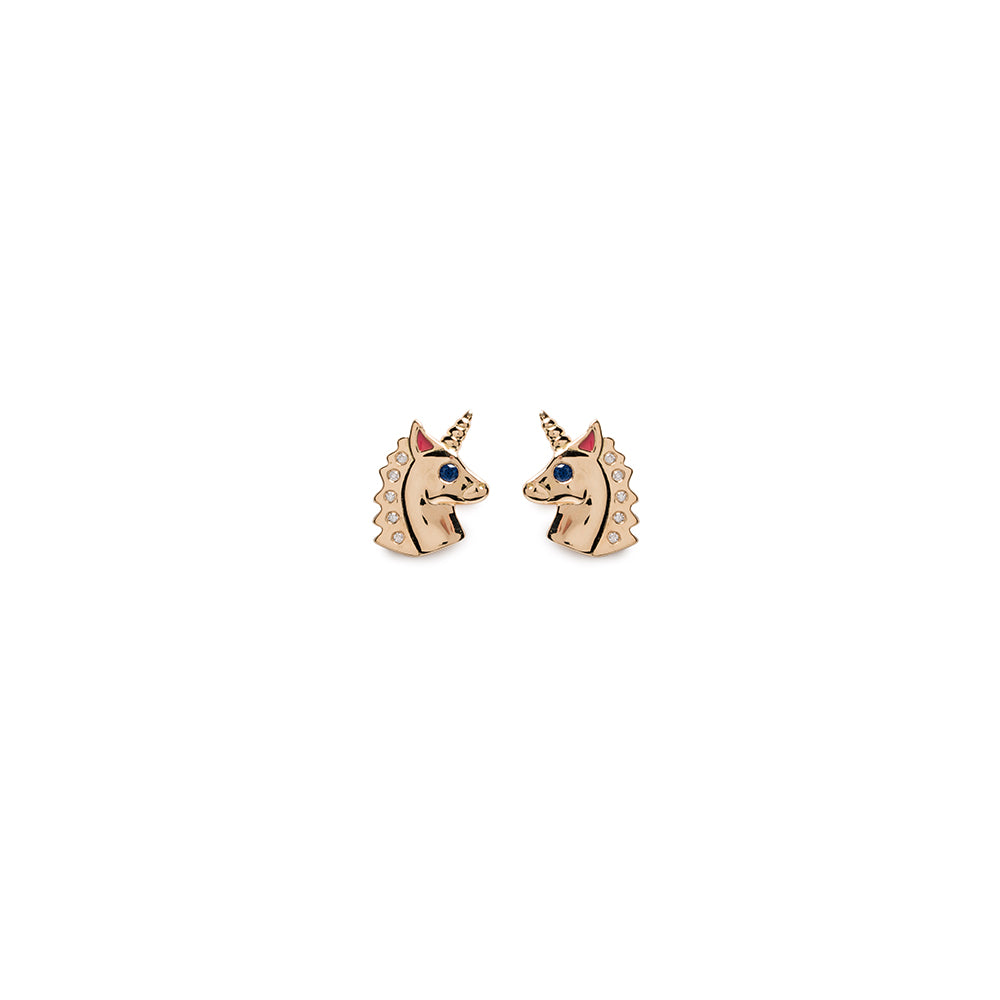 Small Unicorn Stud Earrings