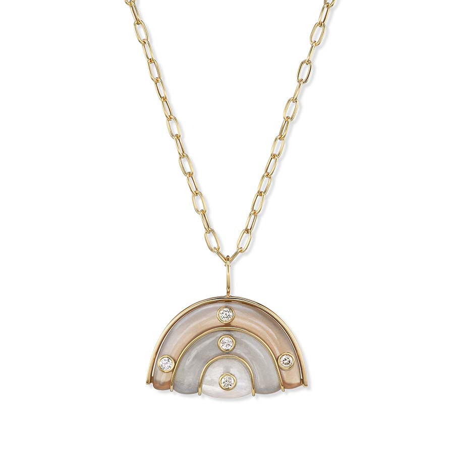 Medium Marianne Necklace on Oval Link Chain