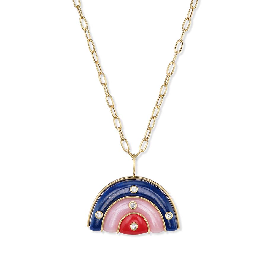 Medium Marianne Necklace on Oval Link Chain