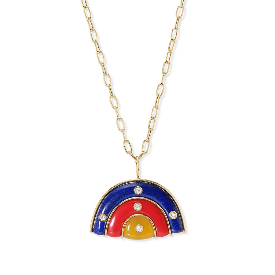 Medium Marianne Necklace on Oval Link Chain