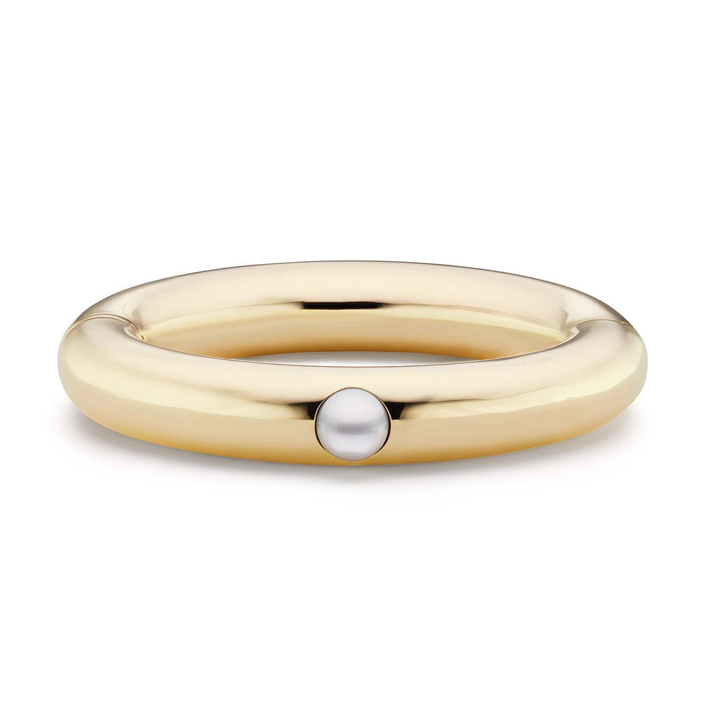 Large Bangle with Pearl