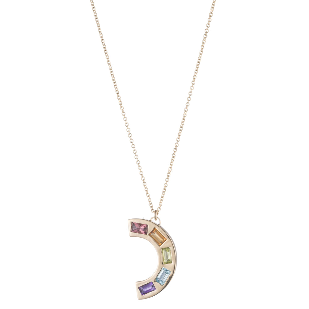 Large Deconstructed Rainbow Necklace