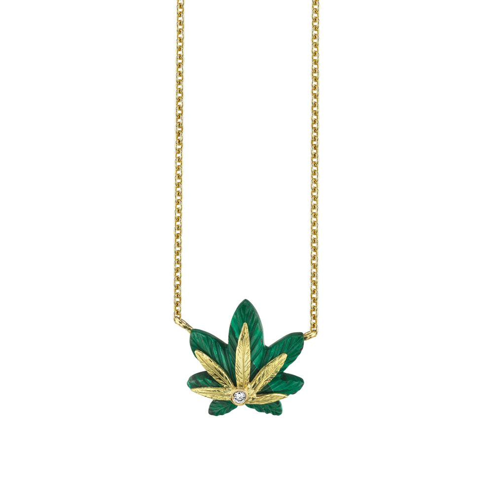 Extra Small Cannabis Necklace