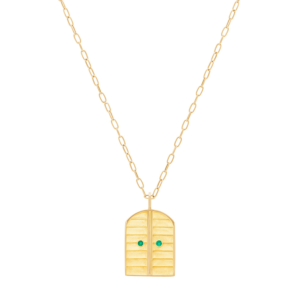 Medium Door Pendant on 32” Chain