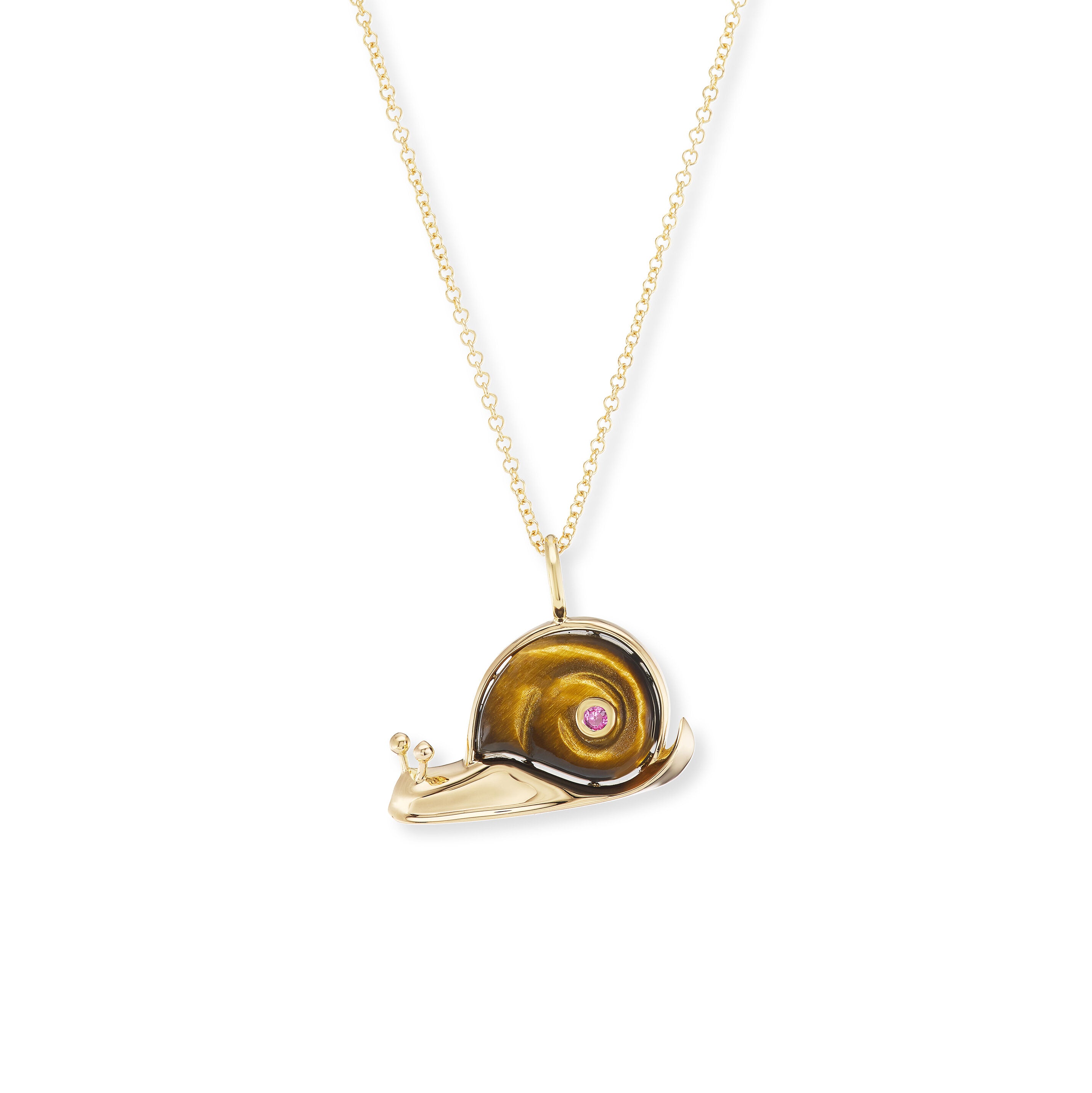 Small Snail Pendant on 16" Chain