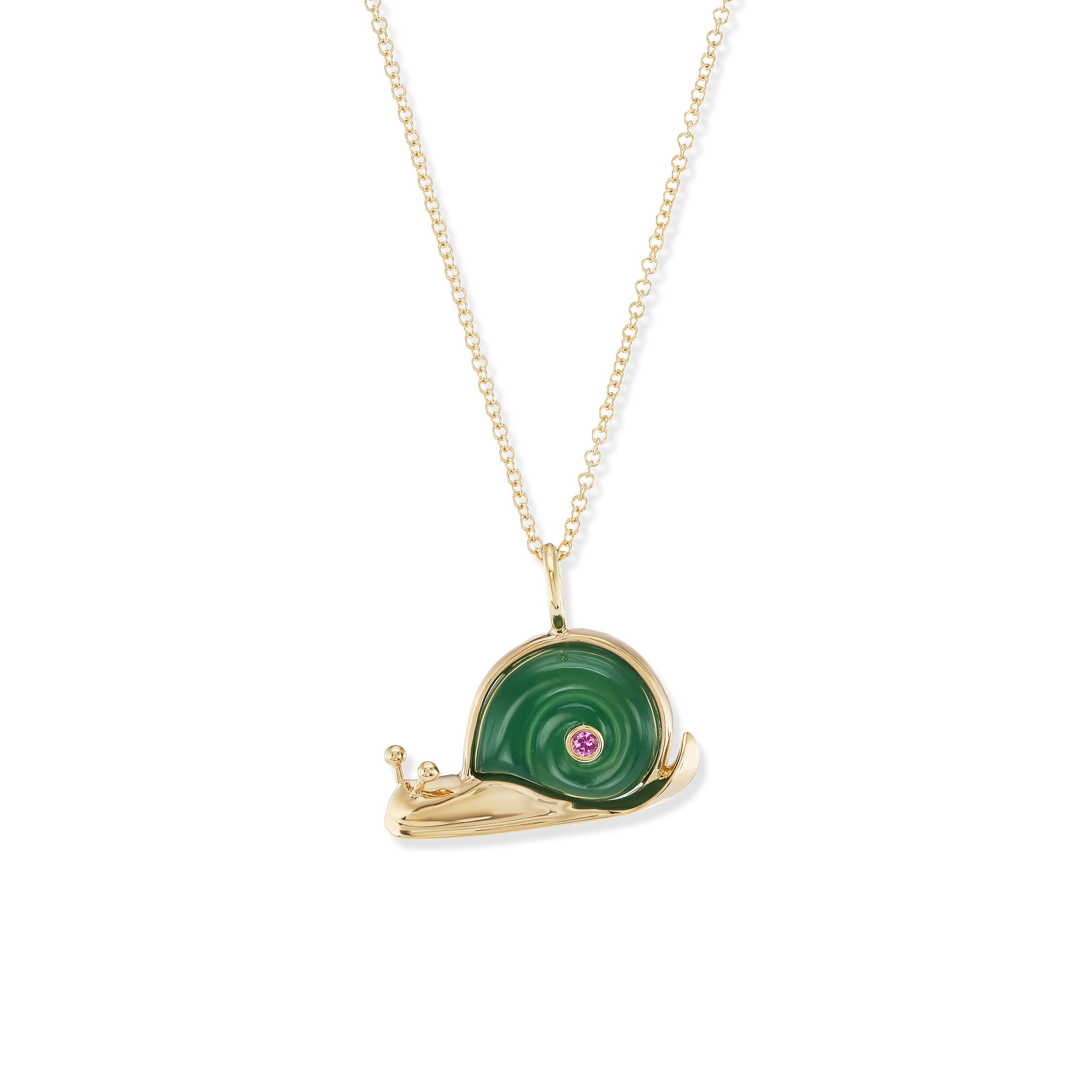 Small Snail Pendant on 16" Chain