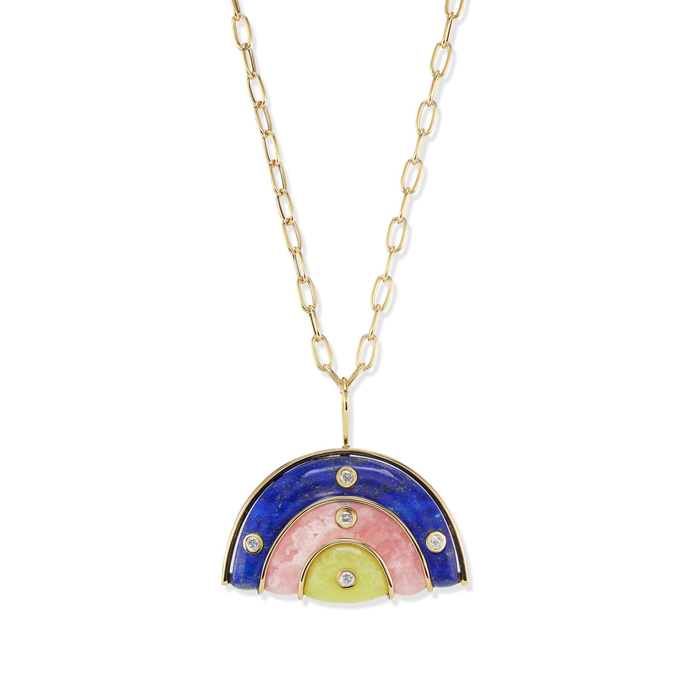 Medium Marianne Necklace on Oval Link Chain