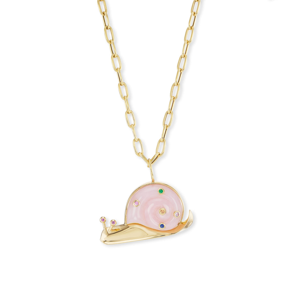 Large Snail Pendant on 18" Chain