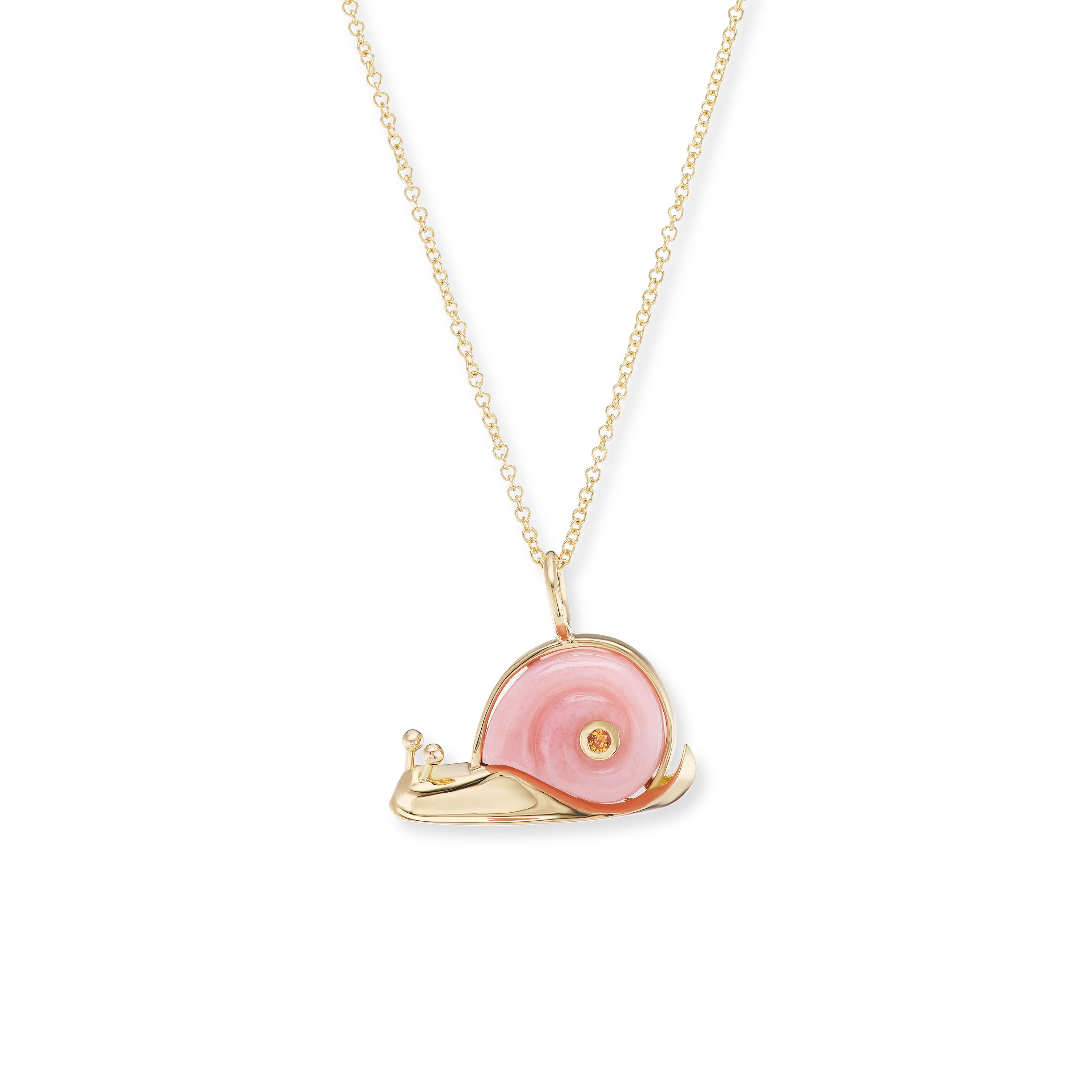 Small Snail Pendant on 16" Chain