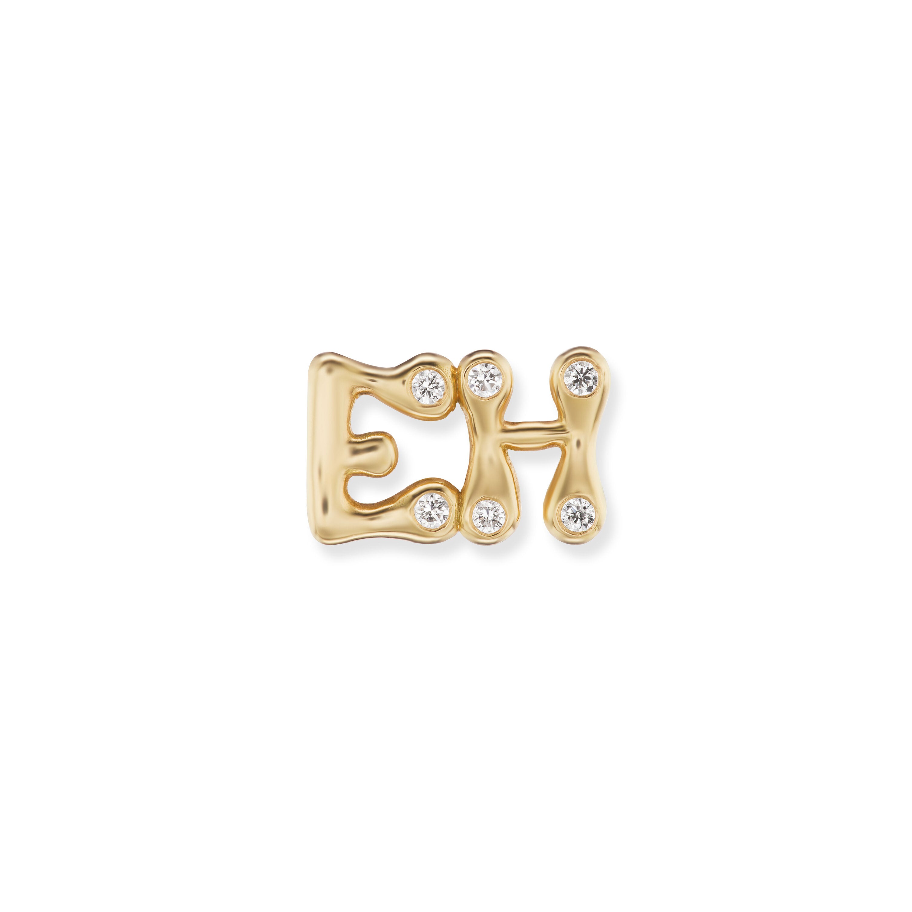 Double Letter Stud Earring