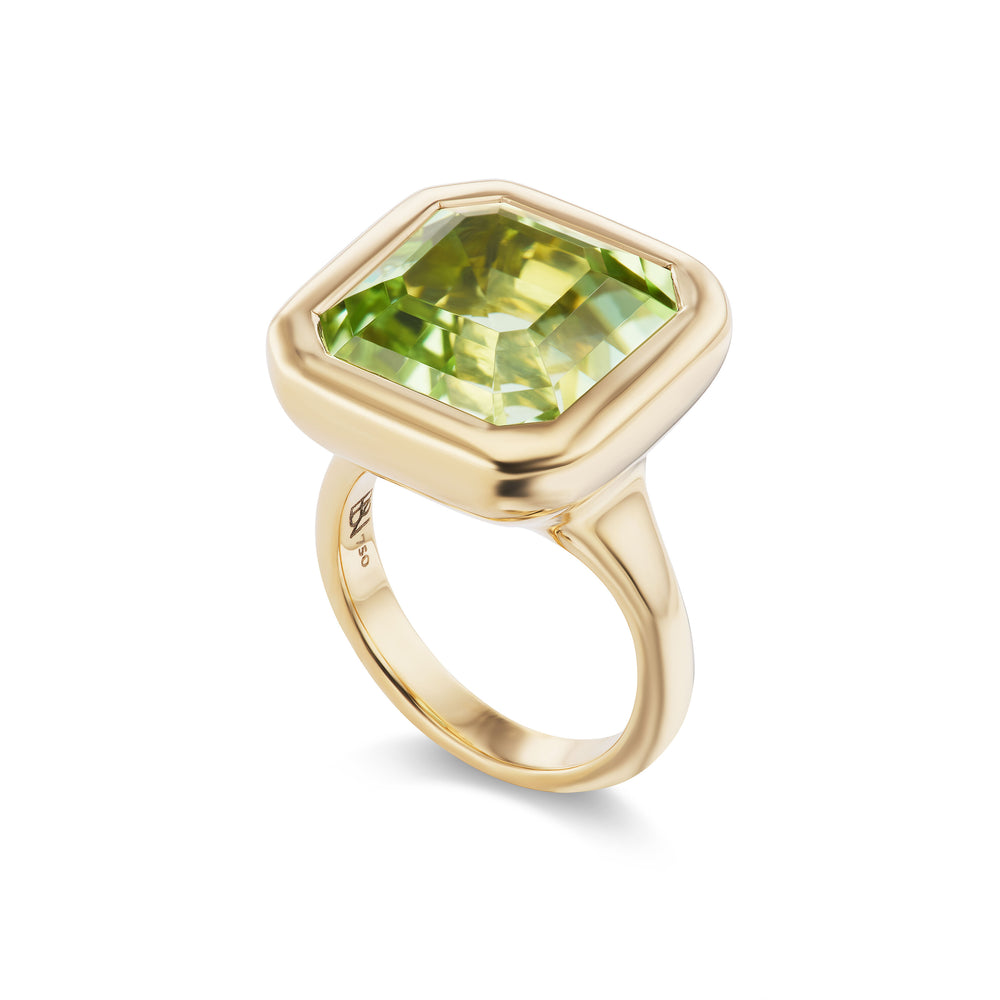 One-of-a-Kind Mint Tourmaline Pillow Ring
