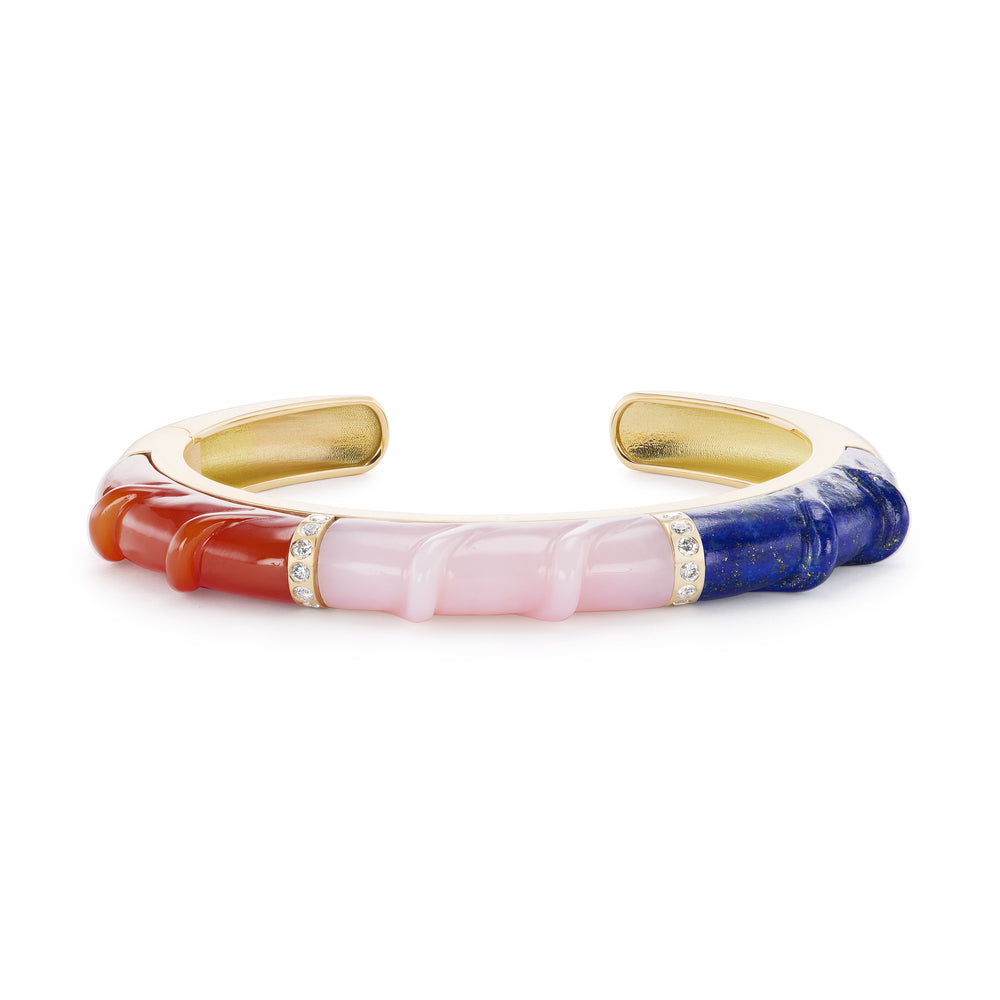 Carved Stone Friendship Cuff
