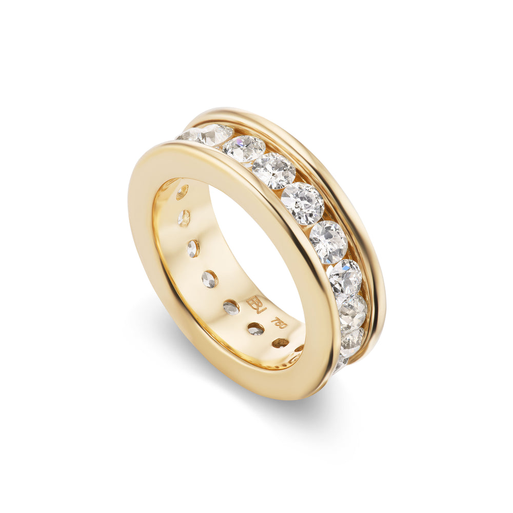 3.5mm Round Diamond Channel-Set Band