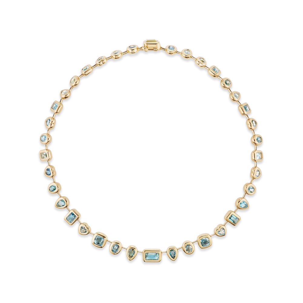 One of-a-Kind Aquamarine Pillow Necklace