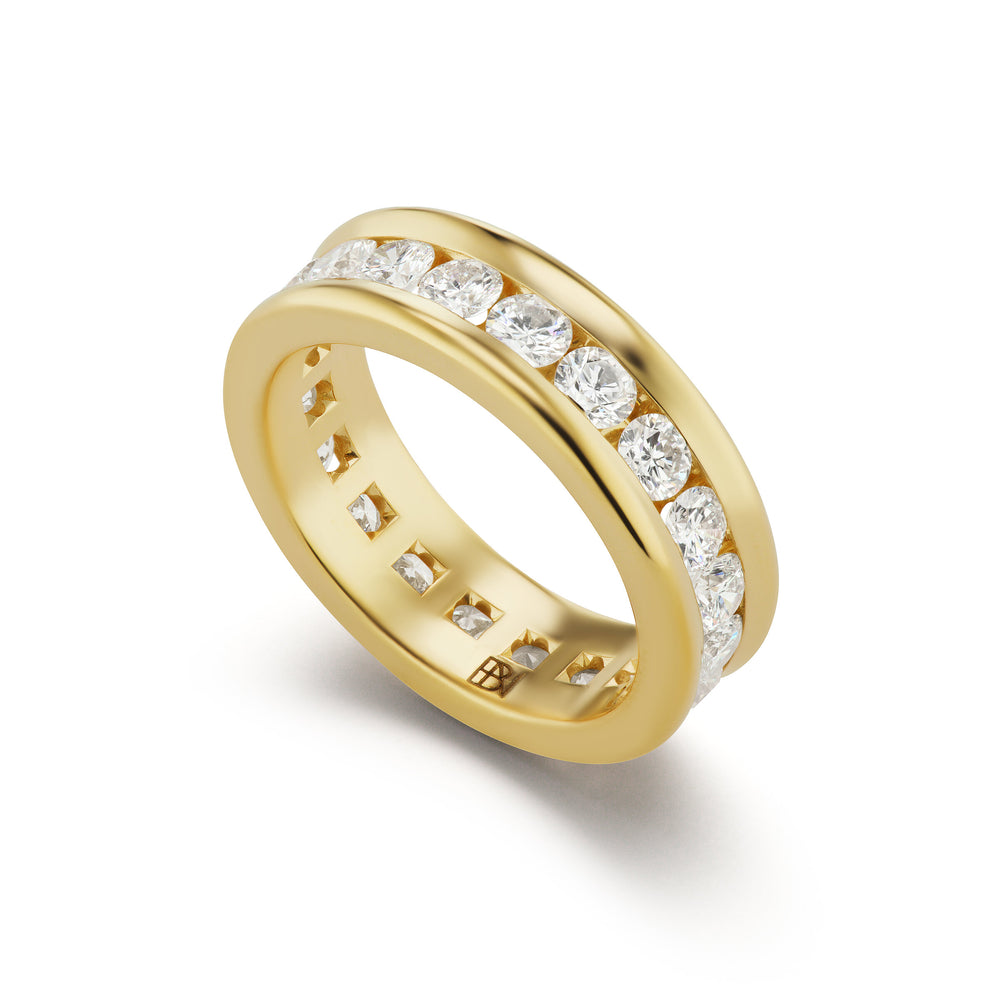 3mm Round Diamond Channel-Set Band