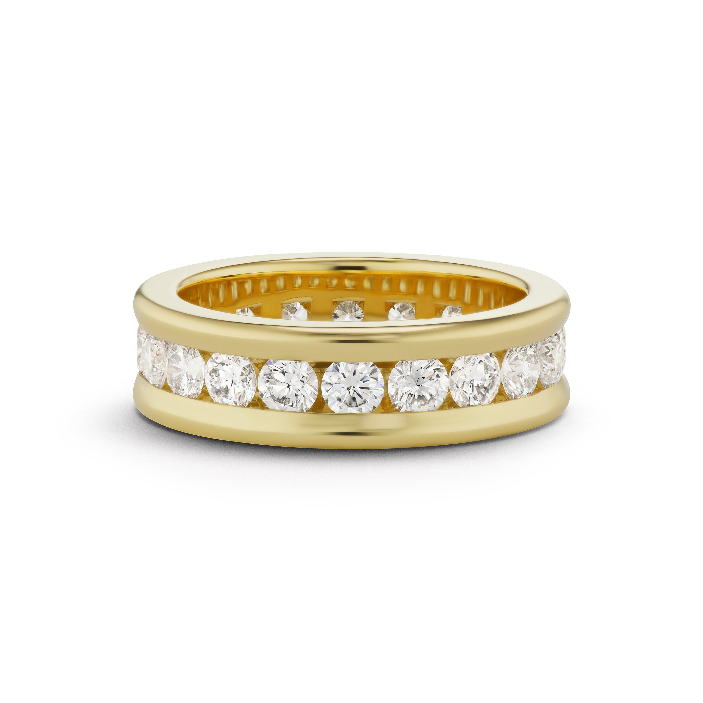 3mm Round Diamond Channel-Set Band
