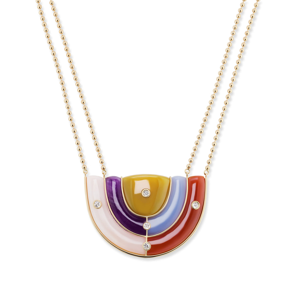 Large Marianne Necklace on Ball Chain