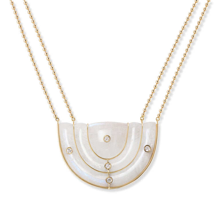 Large Marianne Necklace on Ball Chain