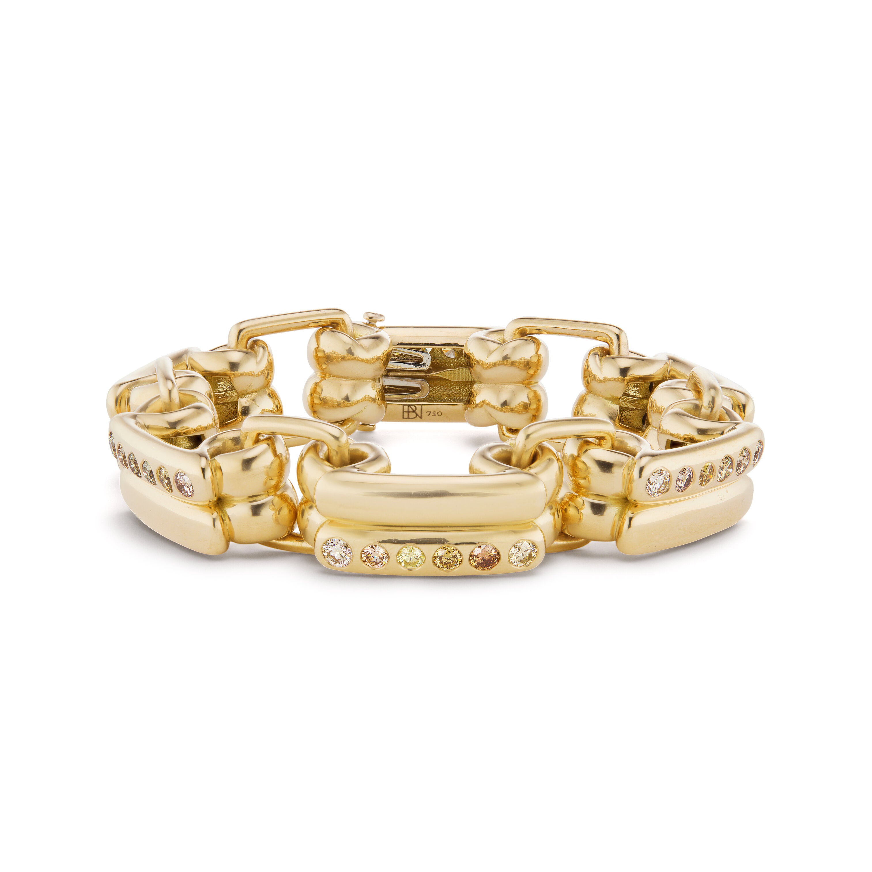 Champagne Diamond Link Bracelet
