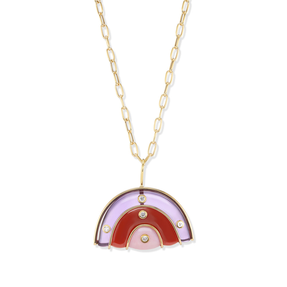 Medium Marianne Necklace on Oval Link Chain