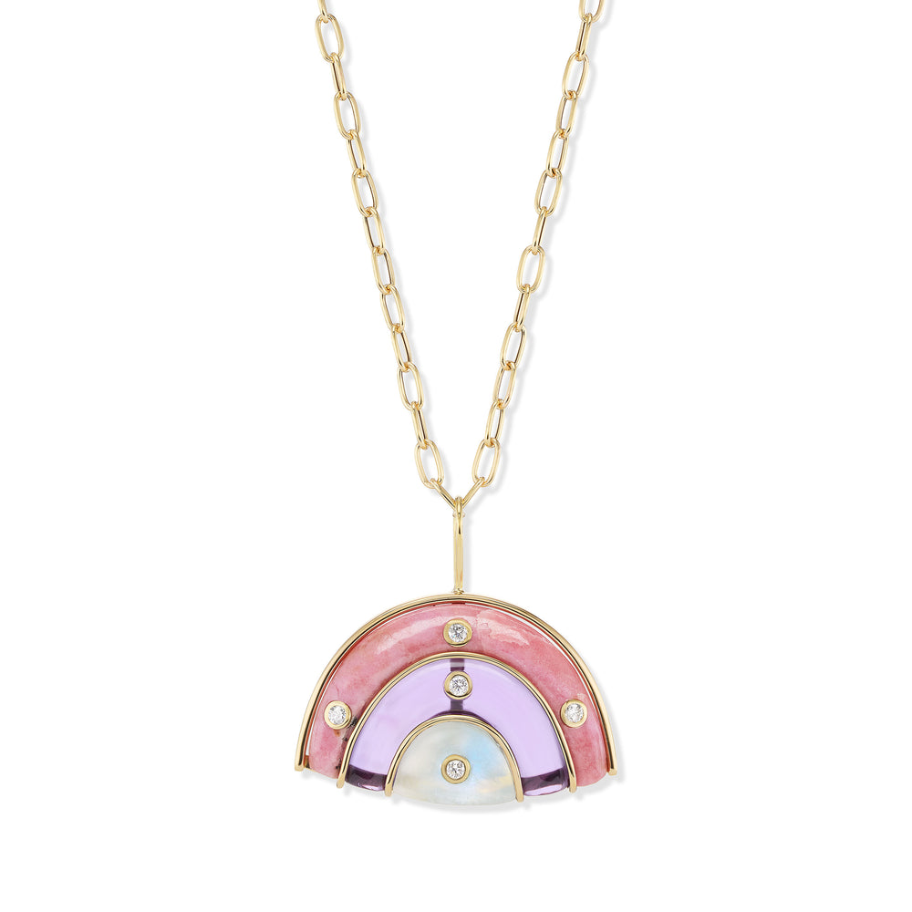 Medium Marianne Necklace on Oval Link Chain