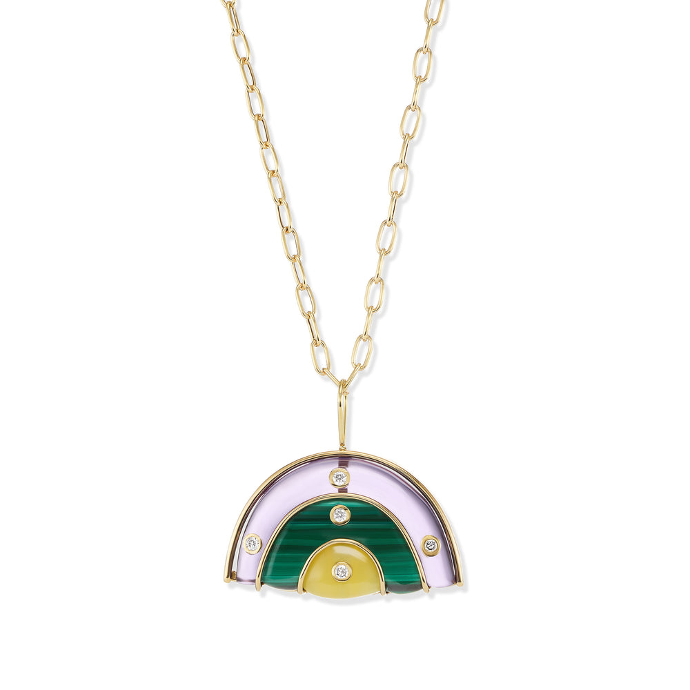 Medium Marianne Necklace on Oval Link Chain